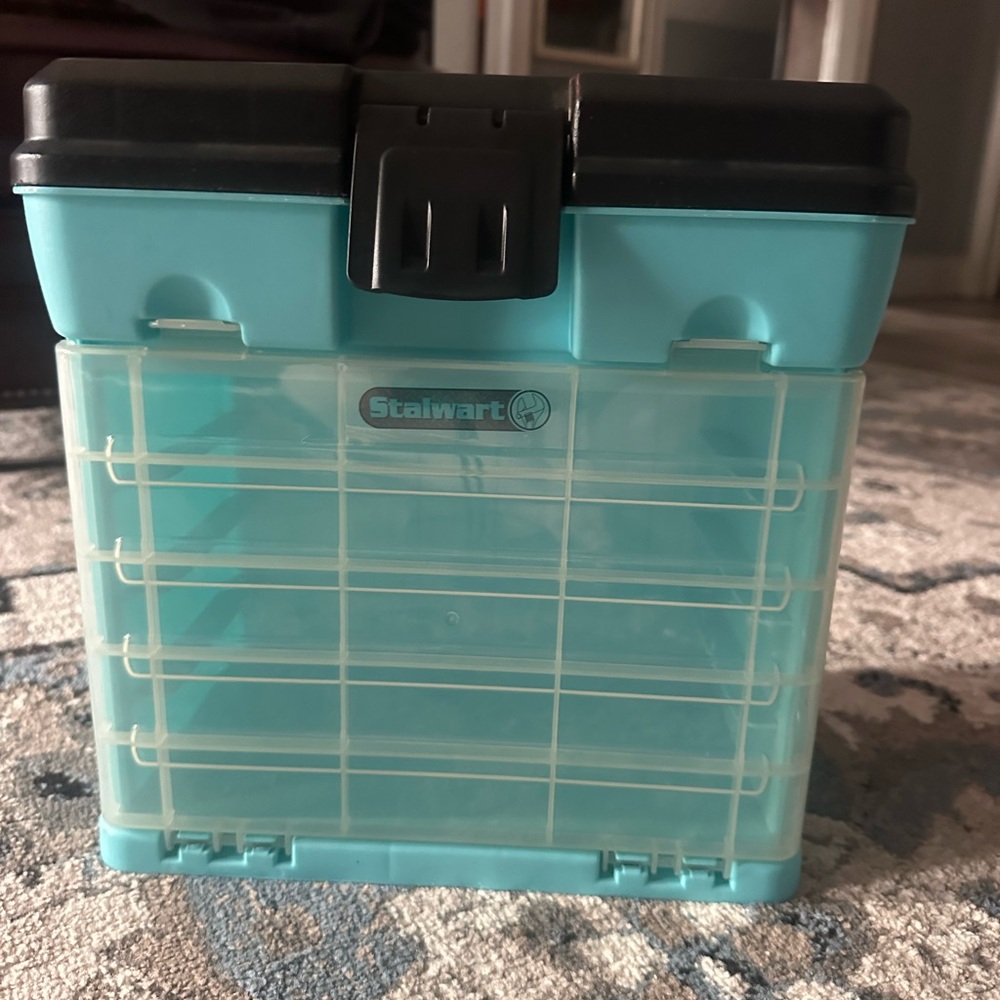 Teal and Black Storage Organizer
